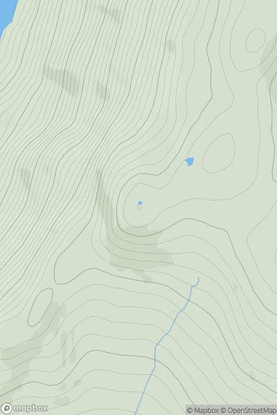 Thumbnail image for Creag na h-Iolaire [Loch Ericht to Glen Tromie & Glen Garry] showing contour plot for surrounding peak